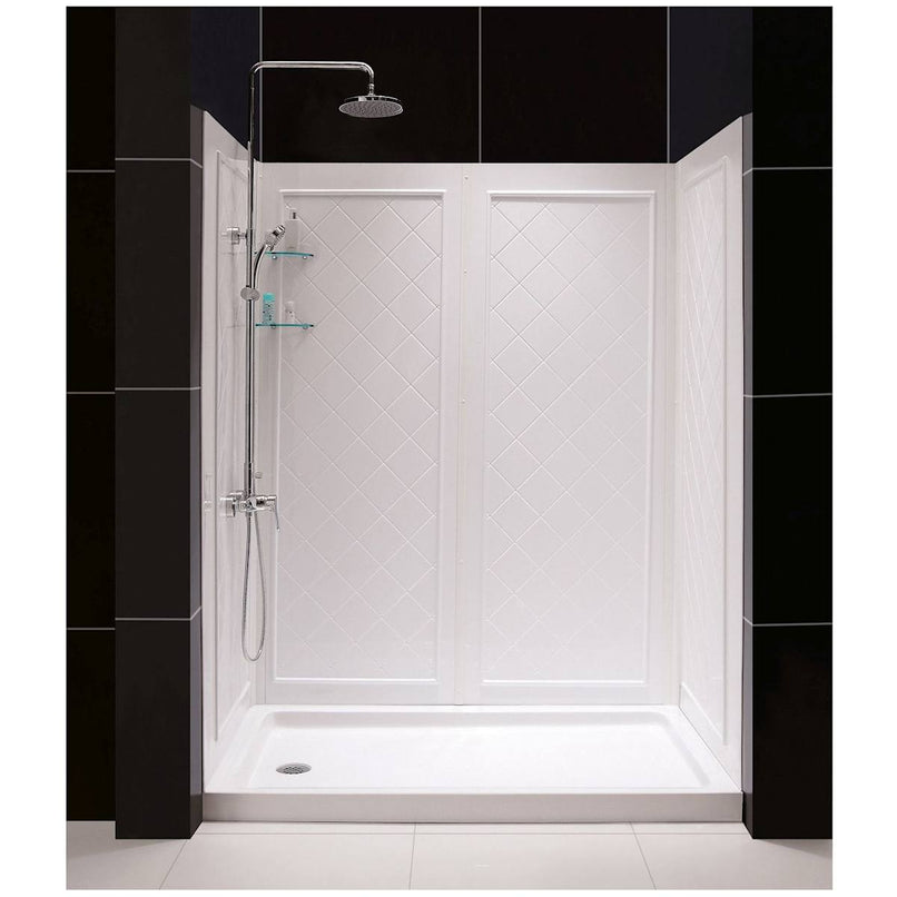 Visions 76-3/4" High x 60" Wide Sliding Framed Shower Enclosure with Clear Glass and 30" Deep x 60" Wide Shower Base with Left Drain - image 14