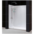 Visions 76-3/4" High x 60" Wide Sliding Framed Shower Enclosure with Clear Glass and 30" Deep x 60" Wide Shower Base with Left Drain - image 15