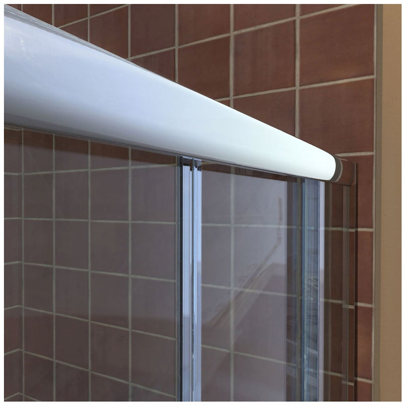 Visions 76-3/4" High x 60" Wide Sliding Framed Shower Enclosure with Clear Glass and 34" Deep x 60" Wide Shower Base with Right Drain - image 5