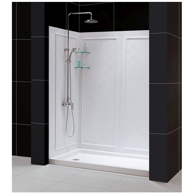 Visions 76-3/4" High x 60" Wide Sliding Framed Shower Enclosure with Clear Glass and 36" Deep x 60" Wide Shower Base with Right Drain - image 15