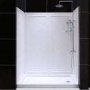 Infinity-Z 76-3/4" High x 60" Wide x 30" Deep Alcove Shower Module with Clear Sliding Shower Door, Right Drain Base, and Acrylic Backwall Kit - image 24