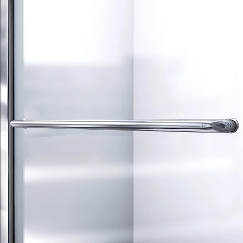 Infinity-Z 76-3/4" High x 60" Wide Sliding Framed Shower Door with Clear Glass and 32" Deep x 60" Wide Shower Base with Center Drain - image 3
