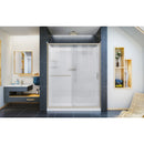 Infinity-Z 76-3/4" High x 60" Wide Sliding Framed Shower Door with Frosted Glass and 32" Deep x 60" Wide Shower Base with Center Drain - image 15