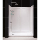 Infinity-Z 76-3/4" High x 60" Wide Sliding Framed Shower Door with Frosted Glass and 32" Deep x 60" Wide Shower Base with Left Drain - image 10