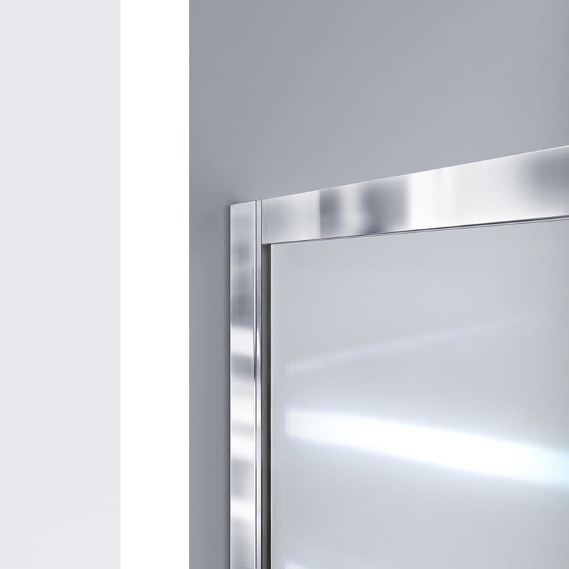 Infinity-Z 76-3/4" High x 60" Wide Sliding Framed Shower Door with Clear Glass and 34" Deep x 60" Wide Shower Base with Center Drain - image 4