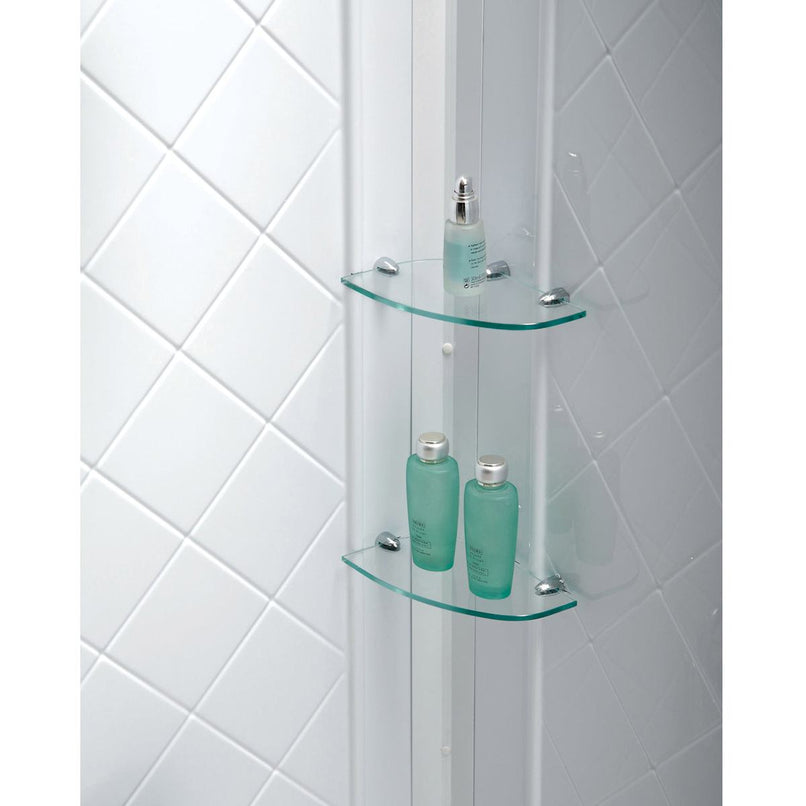 Infinity-Z 76-3/4" High x 60" Wide Sliding Framed Shower Door with Clear Glass and 34" Deep x 60" Wide Shower Base with Right Drain - image 12