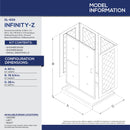 Infinity-Z 76-3/4" High x 60" Wide x 36" Deep Alcove Shower Module with Clear Sliding Shower Door, Left Drain Base, and Acrylic Backwall Kit - image 27