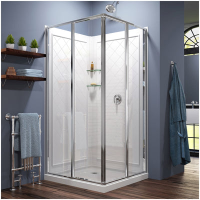 Cornerview 76-3/4" High x 36" Wide Corner Shower Module - image 1