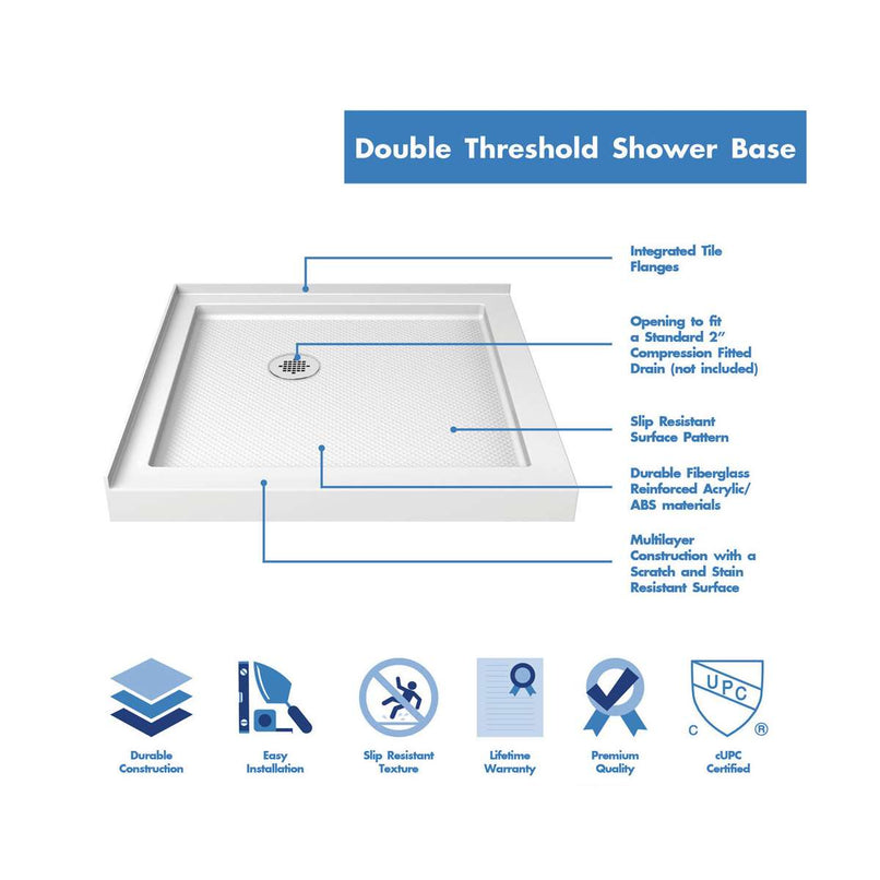 Cornerview 76-3/4" High x 36" Wide Corner Shower Module - image 24