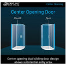 Prime 33" Wide x 76 3/4" High Semi-Frameless Clear Glass Sliding Shower Enclosure - Includes Shower Base - image 5