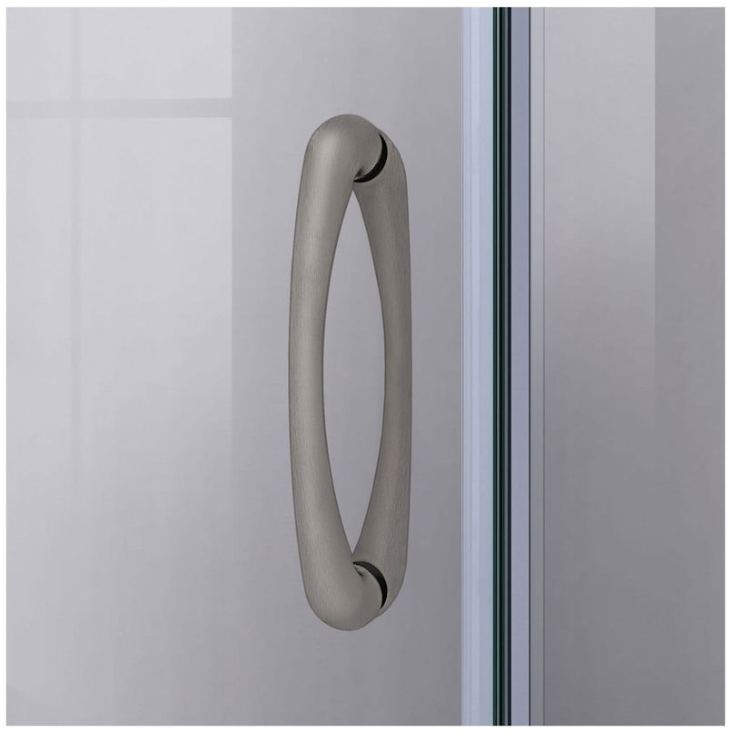 Prime 33" Wide x 76 3/4" High Semi-Frameless Clear Glass Sliding Shower Enclosure - Includes Shower Base - image 15