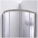 Prime 33" Wide x 76 3/4" High Semi-Frameless Frosted Glass Sliding Shower Enclosure - Includes Shower Base - image 8