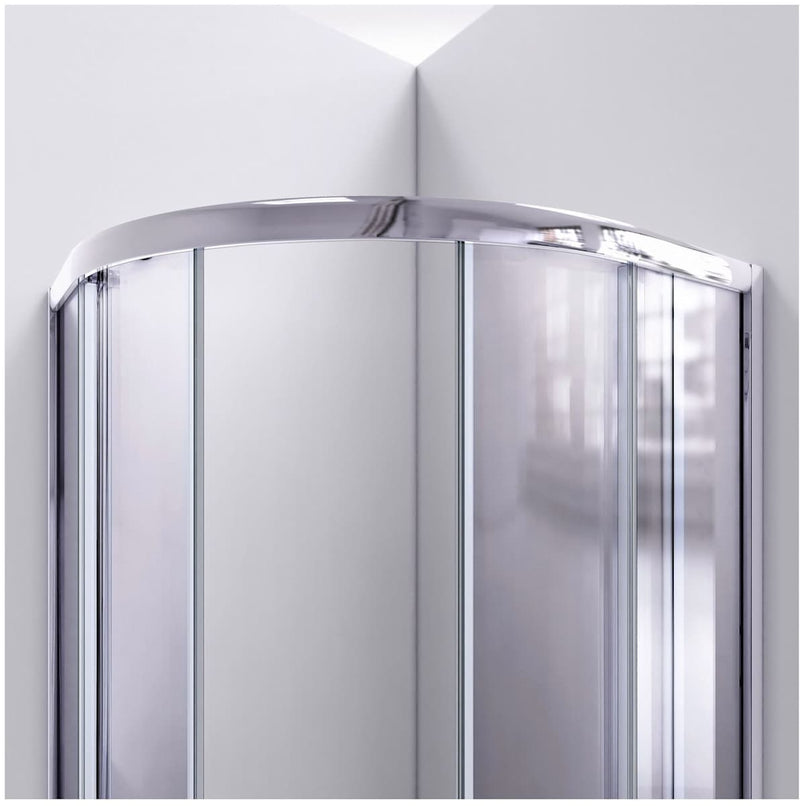 Prime 33" Wide x 76 3/4" High Semi-Frameless Frosted Glass Sliding Shower Enclosure - Includes Shower Base - image 13