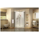 Prime 36" Wide x 76 3/4" High Semi-Frameless Clear Glass Sliding Shower Enclosure - Includes Shower Base - image 7
