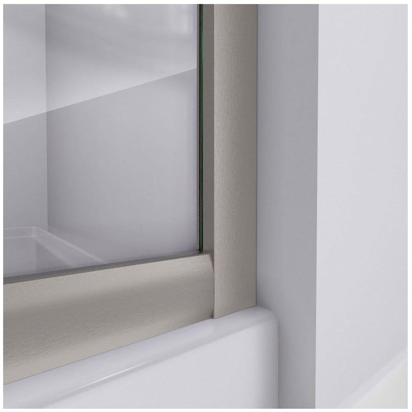 Prime 36" Wide x 76 3/4" High Semi-Frameless Clear Glass Sliding Shower Enclosure - Includes Shower Base - image 14