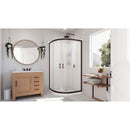 Prime 36" Wide x 76 3/4" High Semi-Frameless Frosted Glass Sliding Shower Enclosure - Includes Shower Base - image 22