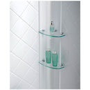 Prime 36" Wide x 76 3/4" High Semi-Frameless Frosted Glass Sliding Shower Enclosure - Includes Shower Base - image 21