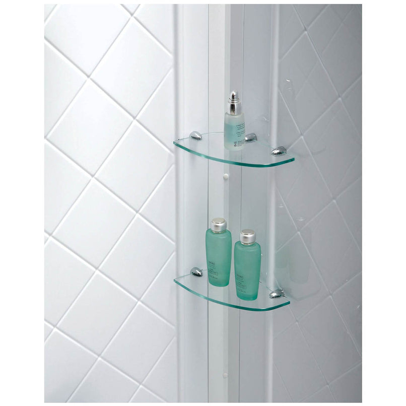 Prime 36" Wide x 76 3/4" High Semi-Frameless Frosted Glass Sliding Shower Enclosure - Includes Shower Base - image 21