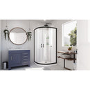 Prime 38" Wide x 76 3/4" High Semi-Frameless Clear Glass Sliding Shower Enclosure - Includes Shower Base - image 26