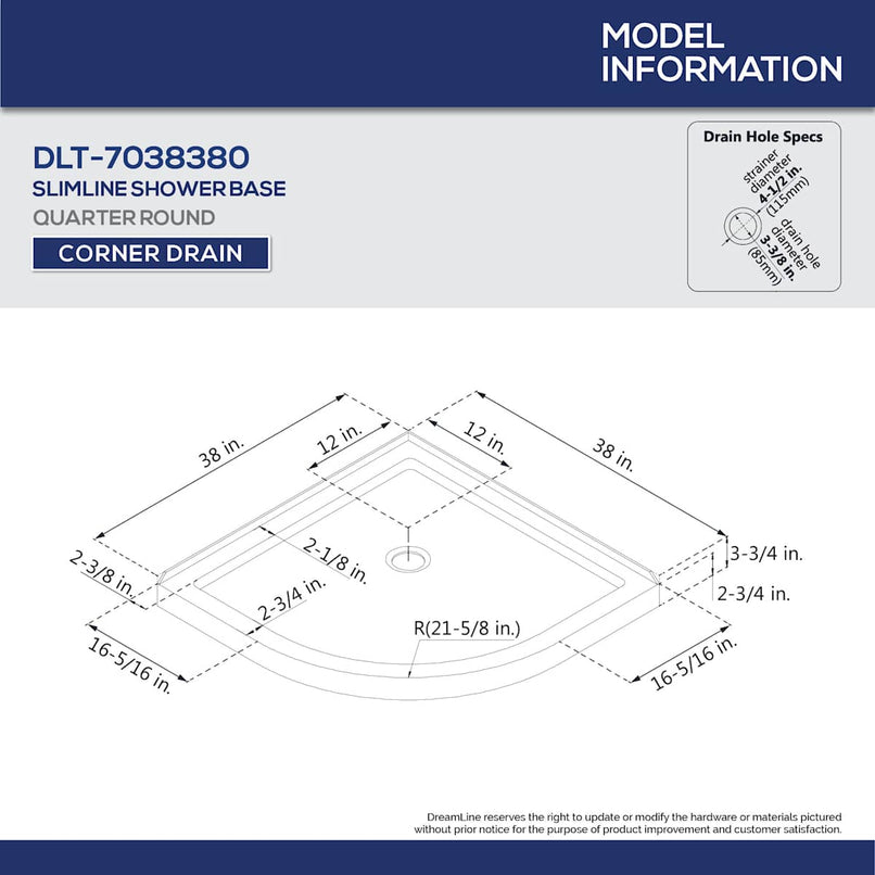 Prime 38" Wide x 76 3/4" High Semi-Frameless Clear Glass Sliding Shower Enclosure - Includes Shower Base - image 2
