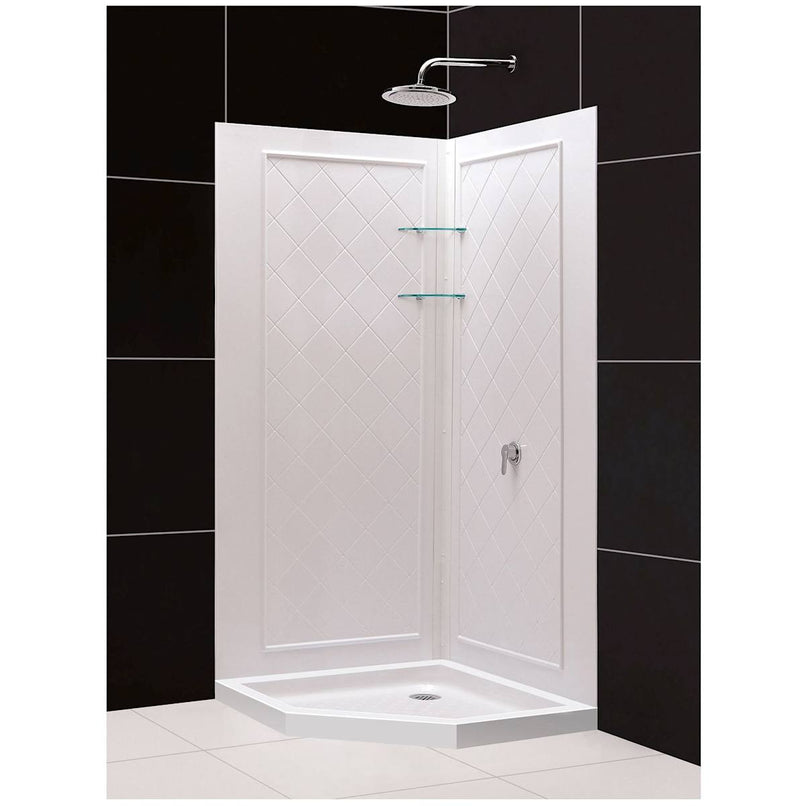 Prime 38" Wide x 76 3/4" High Semi-Frameless Clear Glass Sliding Shower Enclosure - Includes Shower Base - image 20