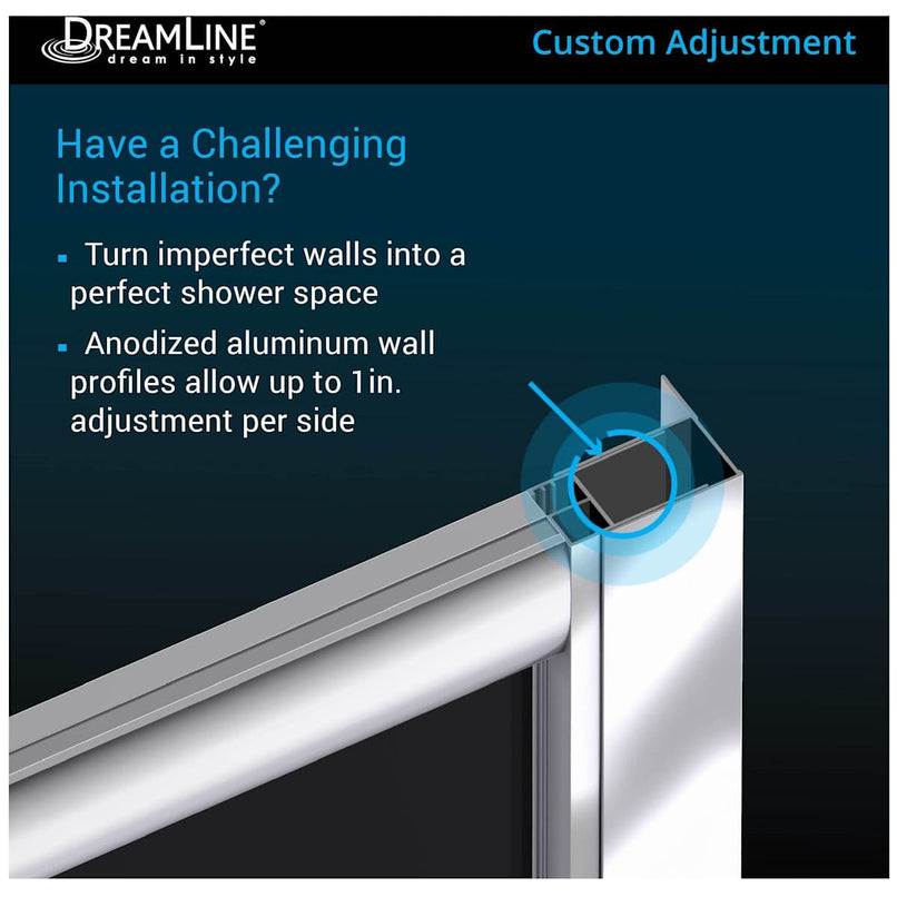 Prime 38" Wide x 76 3/4" High Semi-Frameless Frosted Glass Sliding Shower Enclosure - Includes Shower Base - image 6