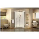 Prime 38" Wide x 76 3/4" High Semi-Frameless Frosted Glass Sliding Shower Enclosure - Includes Shower Base - image 12