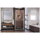 Flex 74-3/4" H x 32" W x 32" D Hinged Frameless Shower Enclosure with Clear Glass - image 10
