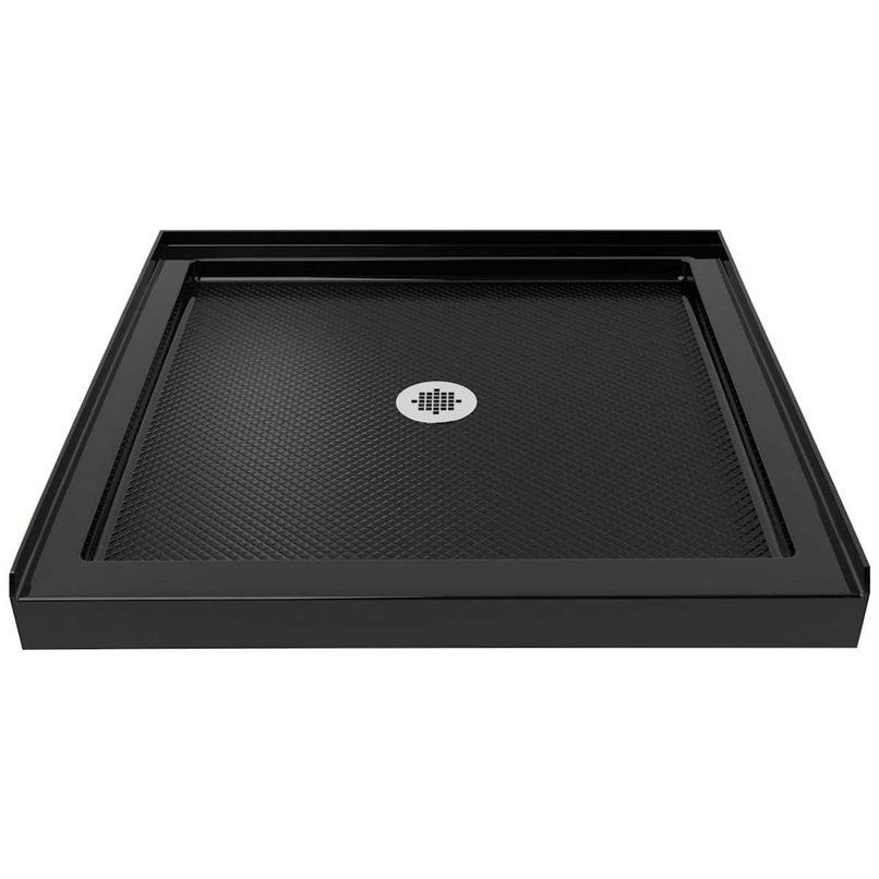 Flex 74-3/4" H x 36" W x 36" D Hinged Frameless Shower Enclosure with Clear Glass - image 17