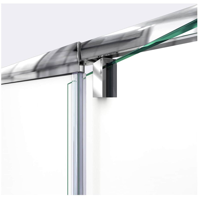 Flex 74-3/4" High x 36" Wide Pivot Framed Shower Door with Clear Glass and 36" Deep x 36" Wide Shower Base with Center Drain - image 6