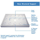 Flex 74-3/4" H x 48" W x 36" D Hinged Frameless Shower Enclosure with Clear Glass - image 14