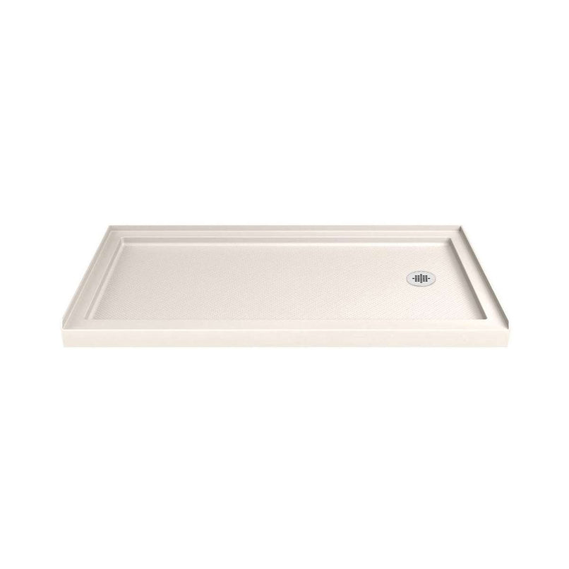 Flex 30" D x 60" W x 74 3/4" H Semi Frameless Shower Door with Right Drain Base Kit - image 13