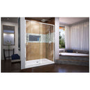 Flex 32" D x 60" W x 74 3/4" H Semi Frameless Shower Door with Center Drain Base Kit - image 10