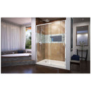 Flex 34" D x 60" W x 74 3/4" H Semi Frameless Shower Door with Left Drain Base Kit - image 4