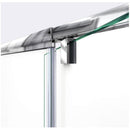 Flex 36" D x 60" W x 74 3/4" H Semi Frameless Shower Door with Center Drain Base Kit - image 6