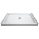 Flex 36" D x 48" W x 76 3/4" H Semi Frameless Shower Door with Center Drain Base and Backwalls - image 11
