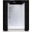 Flex 36" D x 48" W x 76 3/4" H Semi Frameless Shower Door with Center Drain Base and Backwalls - image 16