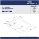 Flex 36" D x 60" W x 76 3/4" H Semi Frameless Shower Door with Left Drain Base and Backwalls - image 10