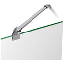 Aqua Ultra 74-3/4" High x 60" Wide 30" Deep Hinged, Shower Screen Frameless Shower Door with Clear Glass, SlimeLine Shower Base Kit, and Center Drain - image 6