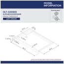 Aqua Ultra 74-3/4" High x 60" Wide 30" Deep Hinged, Shower Screen Frameless Shower Door with Clear Glass, SlimeLine Shower Base Kit, and Left Drain - image 8