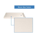 Aqua Ultra 74-3/4" High x 60" Wide 32" Deep Hinged, Shower Screen Frameless Shower Door with Clear Glass, SlimeLine Shower Base Kit, and Right Drain - image 14