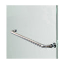 Aqua Ultra 74-3/4" High x 60" Wide 36" Deep Hinged Frameless Shower Door with Clear Glass, SlimeLine Shower Base Kit, and Left Drain - image 7