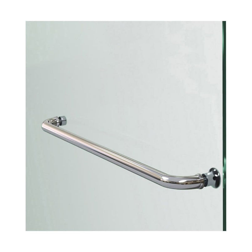 Aqua Ultra 74-3/4" High x 60" Wide 36" Deep Hinged Frameless Shower Door with Clear Glass, SlimeLine Shower Base Kit, and Right Drain - image 7