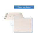 Aqua Ultra 74-3/4" High x 48" Wide 36" Deep Hinged, Shower Screen Frameless Shower Door with Clear Glass, SlimeLine Shower Base Kit, and Center Drain - image 14