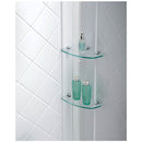 Aqua Fold Bi-Fold Shower Enclosure with White 32" x 32" Acrylic Base and Backwall Kit - image 14