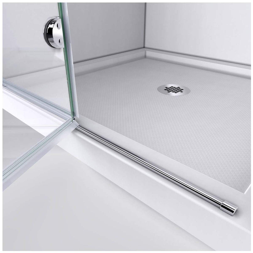 Aqua Fold 74-3/4" H x 36" W x 36" D Bi-Fold Frameless Shower Enclosure with Clear Glass and 36" x 36" Shower Base - image 7