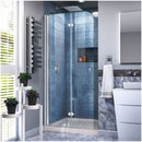 Aqua Fold 74-3/4" H x 32" W x 32" D Bi-Fold Frameless Shower Enclosure with Clear Glass and 32" x 32" Shower Base - image 1