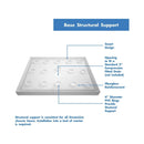 Aqua Fold 74-3/4" H x 32" W x 32" D Bi-Fold Frameless Shower Enclosure with Clear Glass and 32" x 32" Shower Base - image 14