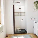 Aqua-Q Fold 32" D x 32" W x 74-3/4" H Frameless Bi-Fold Shower Door and Base with Acrylic Kit - image 1