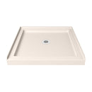 Aqua-Q Fold 32" D x 32" W x 74-3/4" H Frameless Bi-Fold Shower Door and Base with Acrylic Kit - image 7